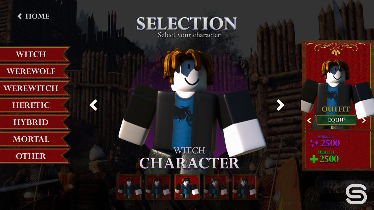 Roblox Medival Character Selection Ui Medival Shop Roblox Ui