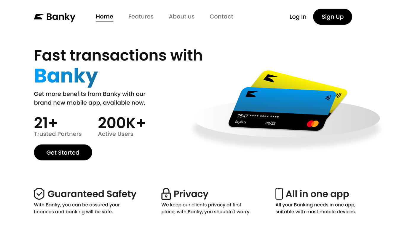 Untitled Banky Web Design