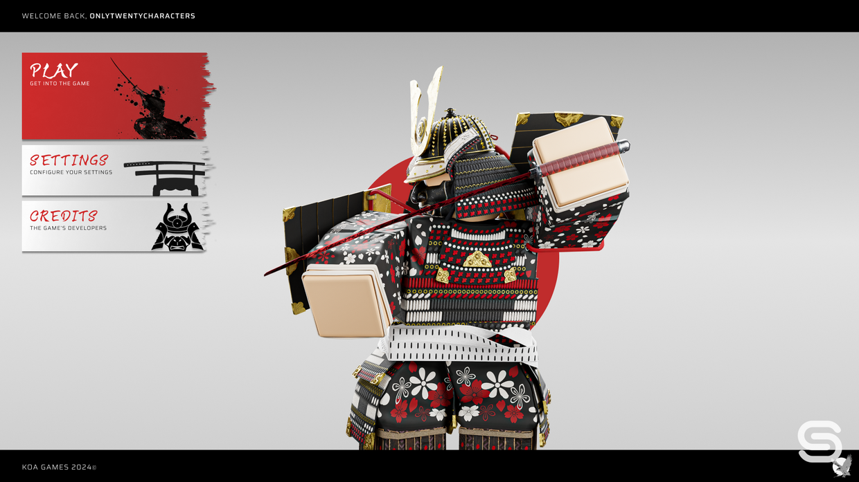ROBLOX Edo Shoguns Legacy Game User Interface Design ROBLOX Edo Shoguns Legacy Game User Interface Design