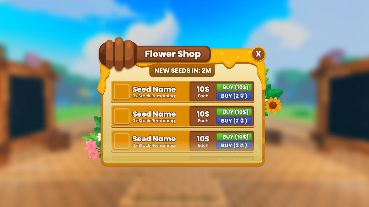 ROBLOX Catch a Bee Roblox Game UI User Interface Design ROBLOX Catch a Bee Roblox Game UI User Interface Design
